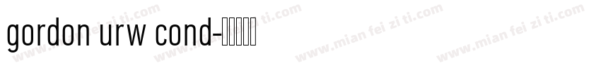 gordon urw cond字体转换